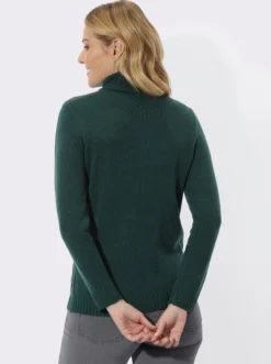 Rollkragenpullover mit Strickmuster
