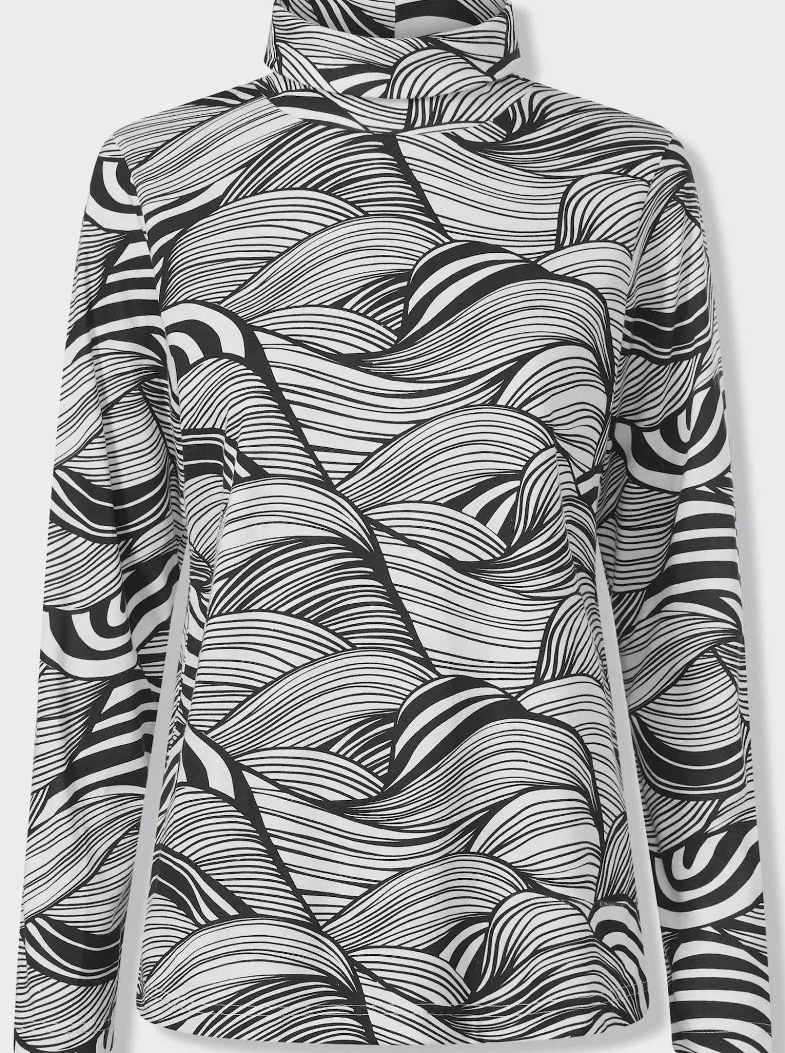 Rollkragenshirt aus reiner Baumwolle