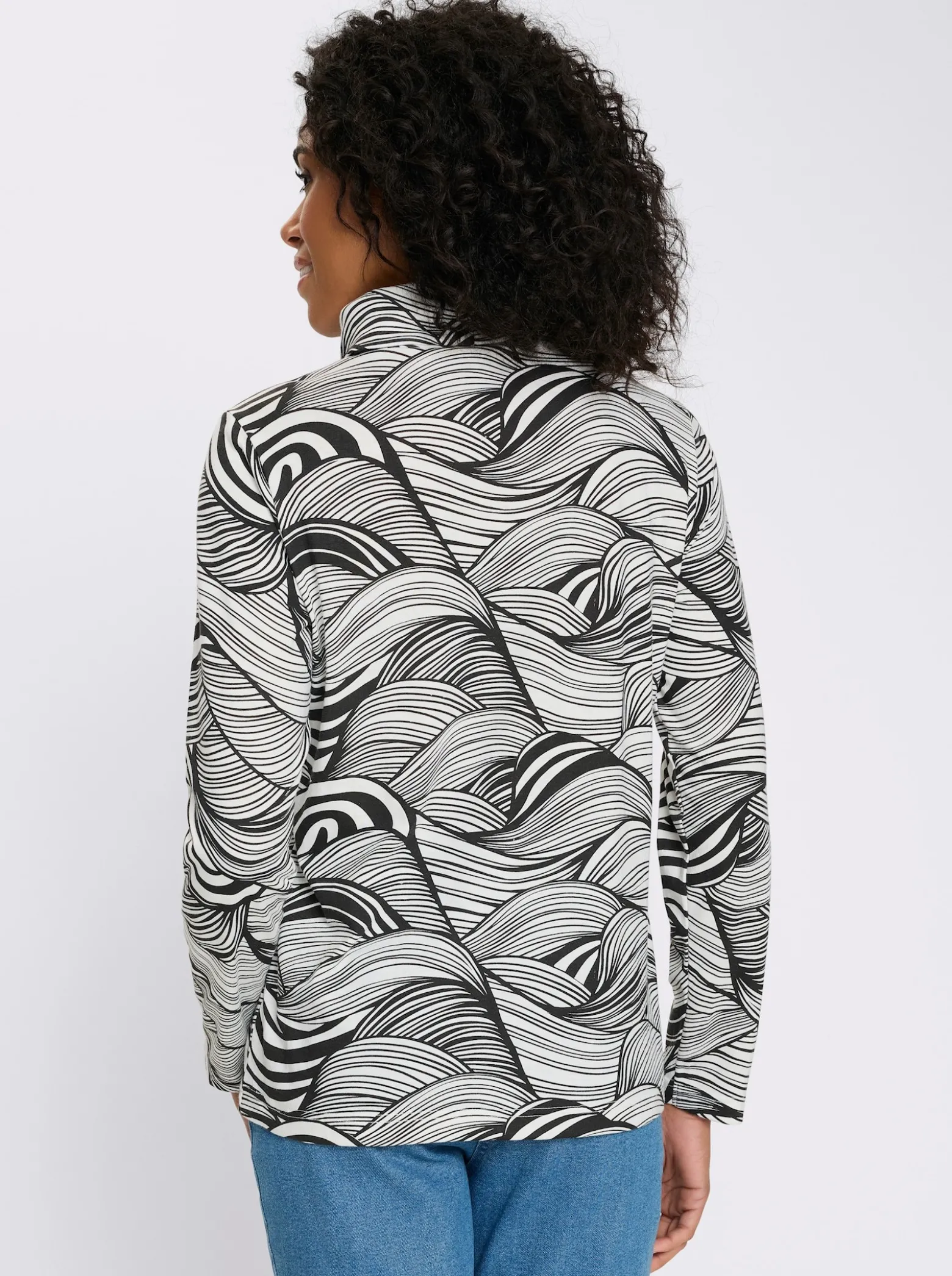 Rollkragenshirt aus reiner Baumwolle