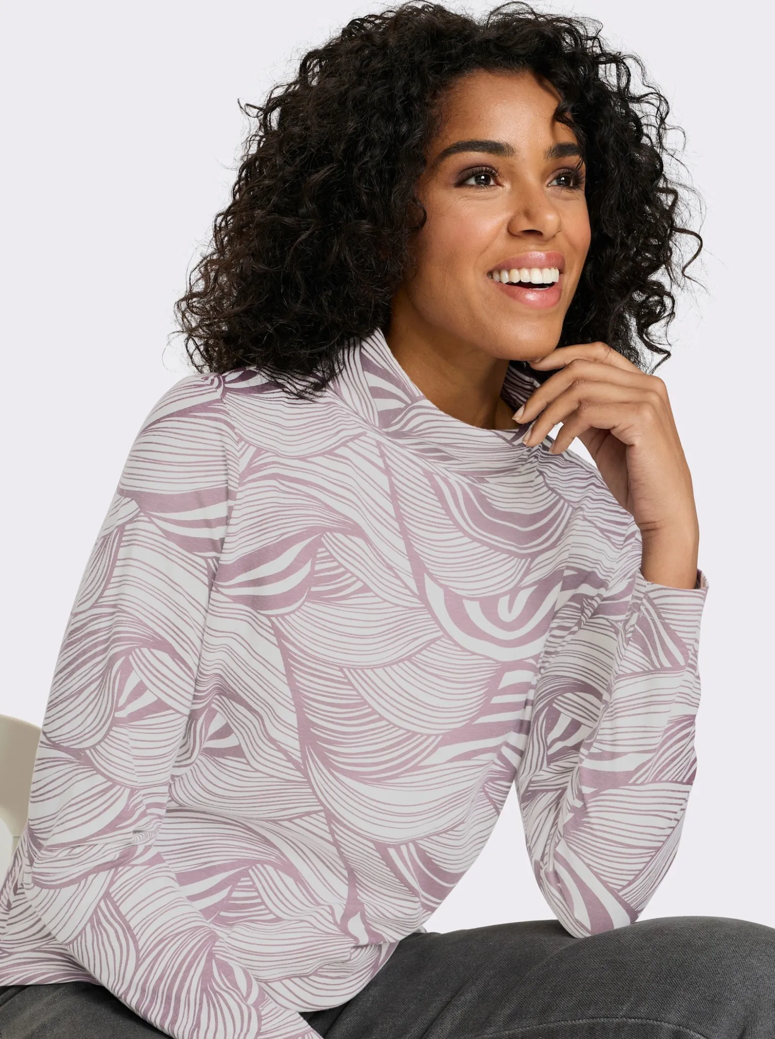 Rollkragenshirt aus reiner Baumwolle