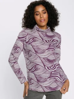 Rollkragenshirt aus reiner Baumwolle