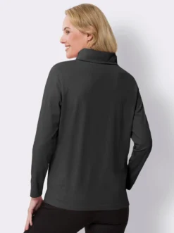 Rollkragenshirt aus reiner Baumwolle