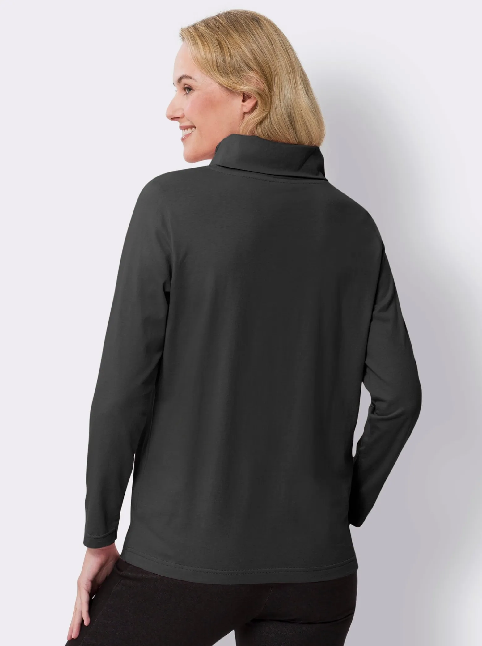 Rollkragenshirt aus reiner Baumwolle