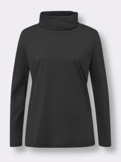 Rollkragenshirt aus reiner Baumwolle