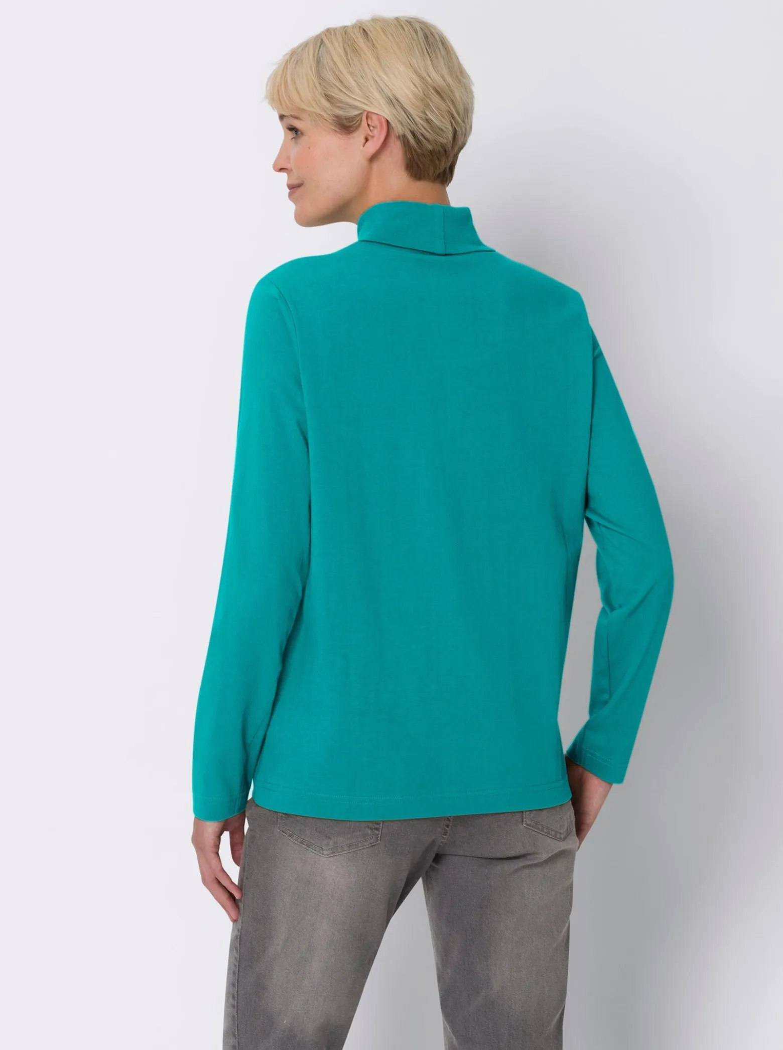 Rollkragenshirt mit langen Ärmeln