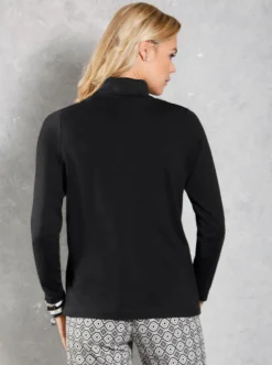 Rollkragenshirt mit langen Ärmeln