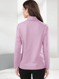 Rollkragenshirt mit langen Ärmeln