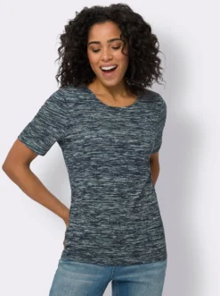 Rundhalsshirt aus reiner Baumwolle