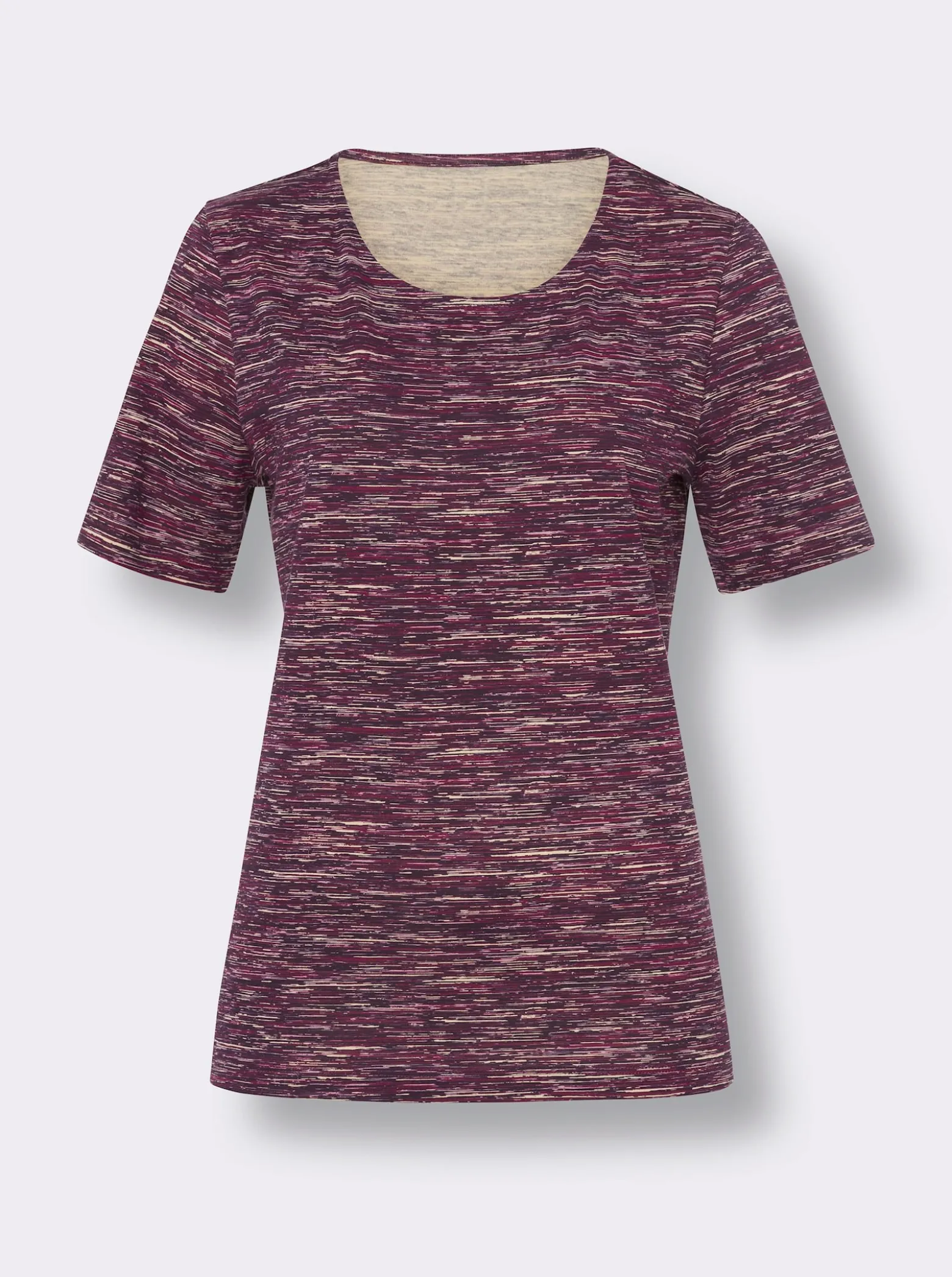 Rundhalsshirt aus reiner Baumwolle