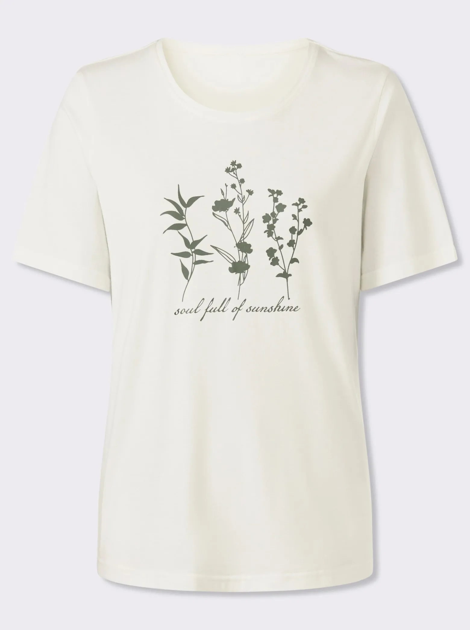 Rundhalsshirt aus reiner Baumwolle