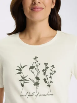 Rundhalsshirt aus reiner Baumwolle