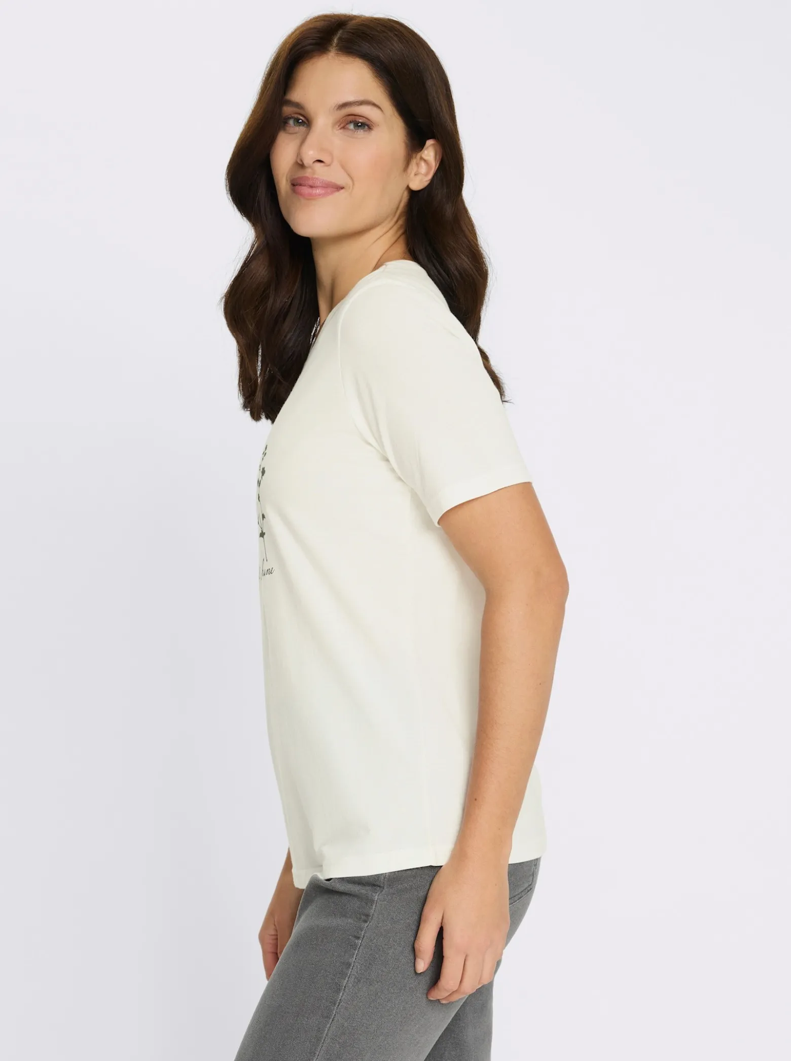 Rundhalsshirt aus reiner Baumwolle