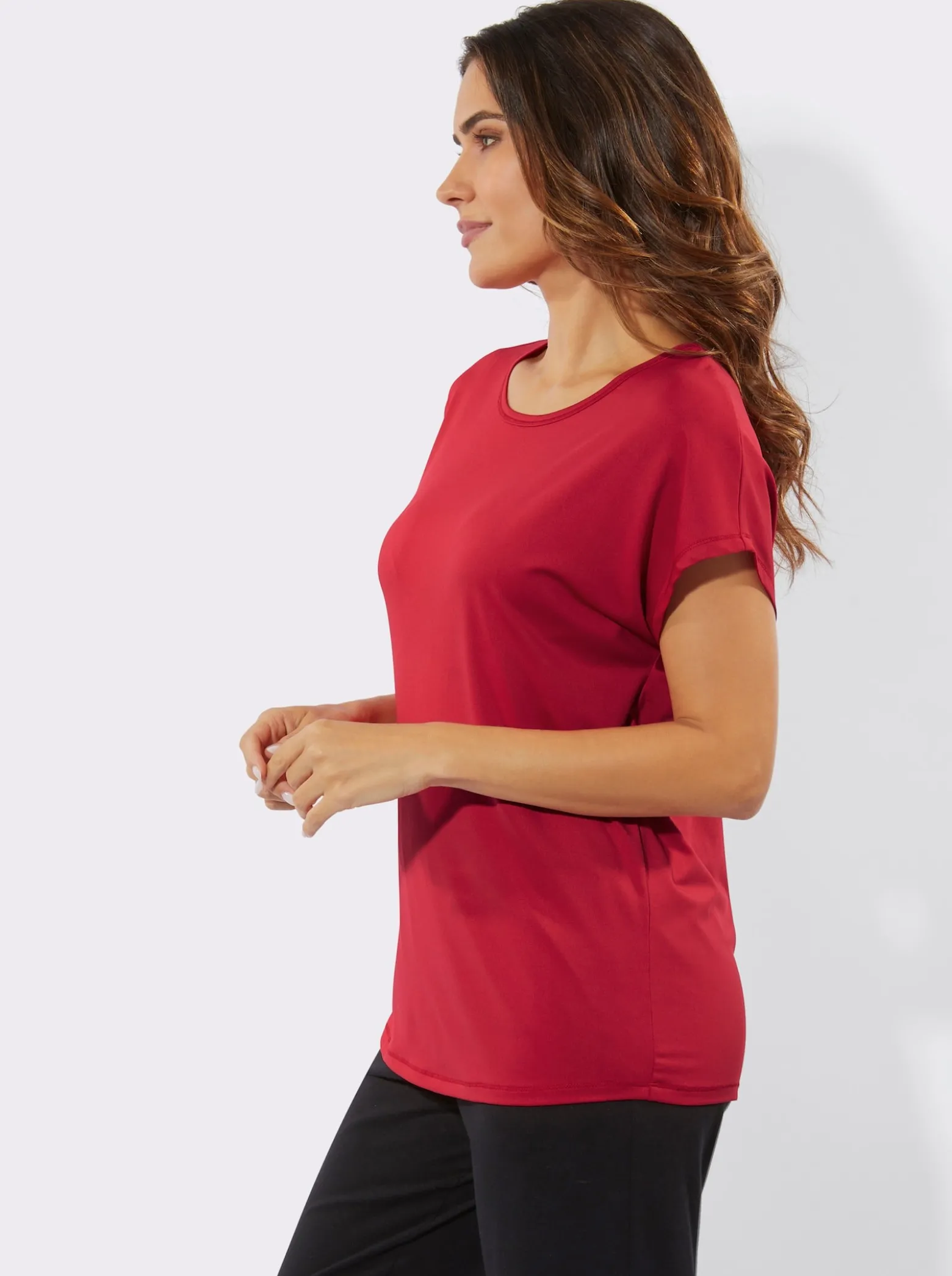 Rundhalsshirt für Sport und Freizeit