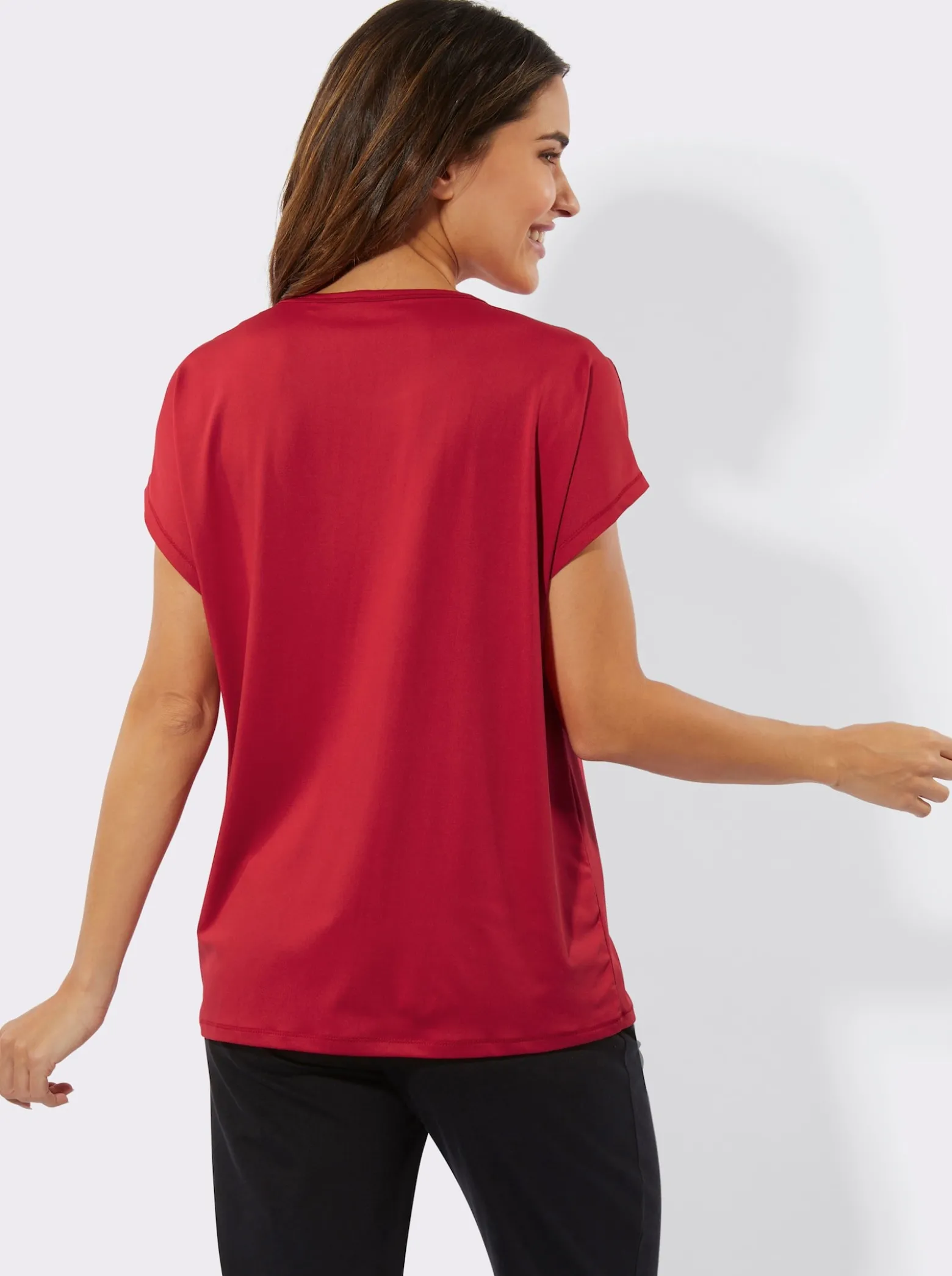 Rundhalsshirt für Sport und Freizeit