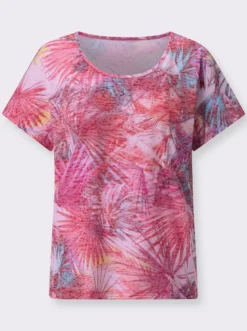 Rundhalsshirt grafisch bedruckt