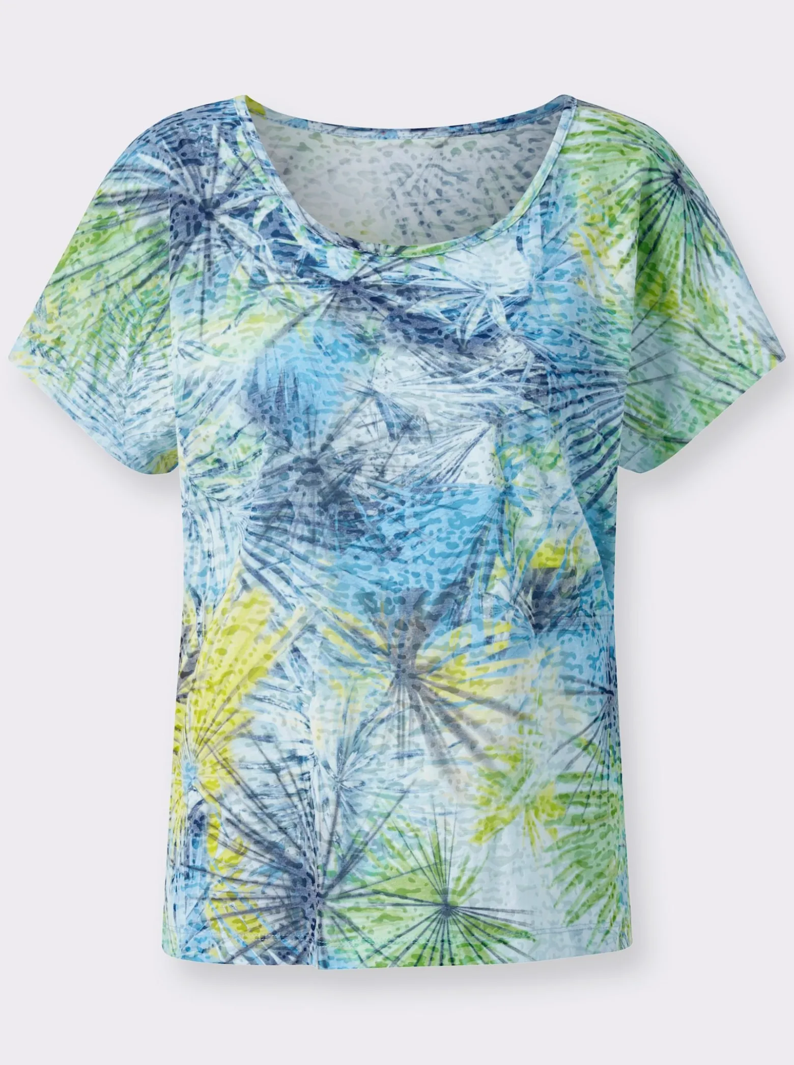 Rundhalsshirt grafisch bedruckt