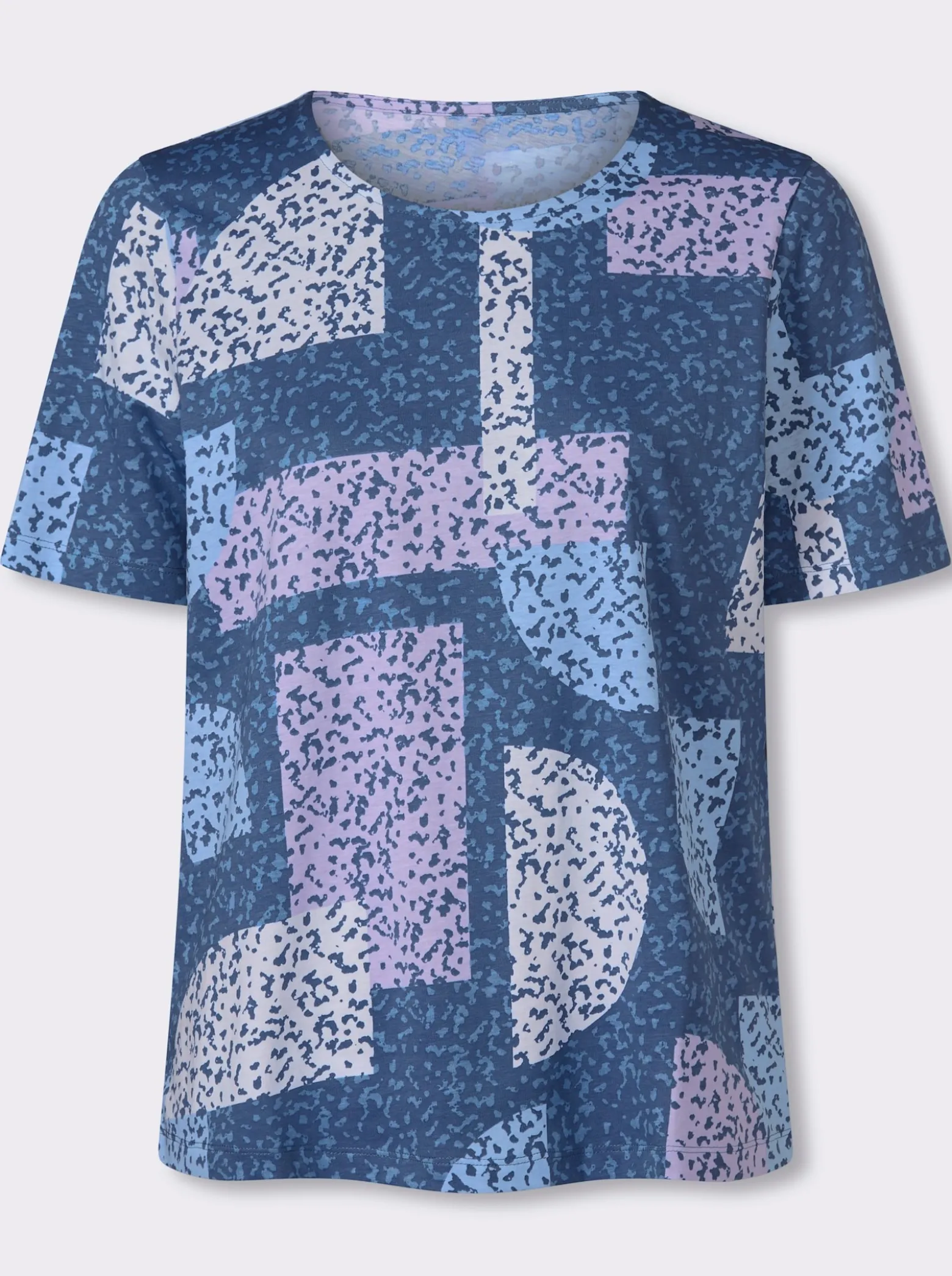 Rundhalsshirt im Grafik-Dessin