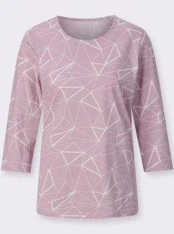 Rundhalsshirt im Grafik-Dessin
