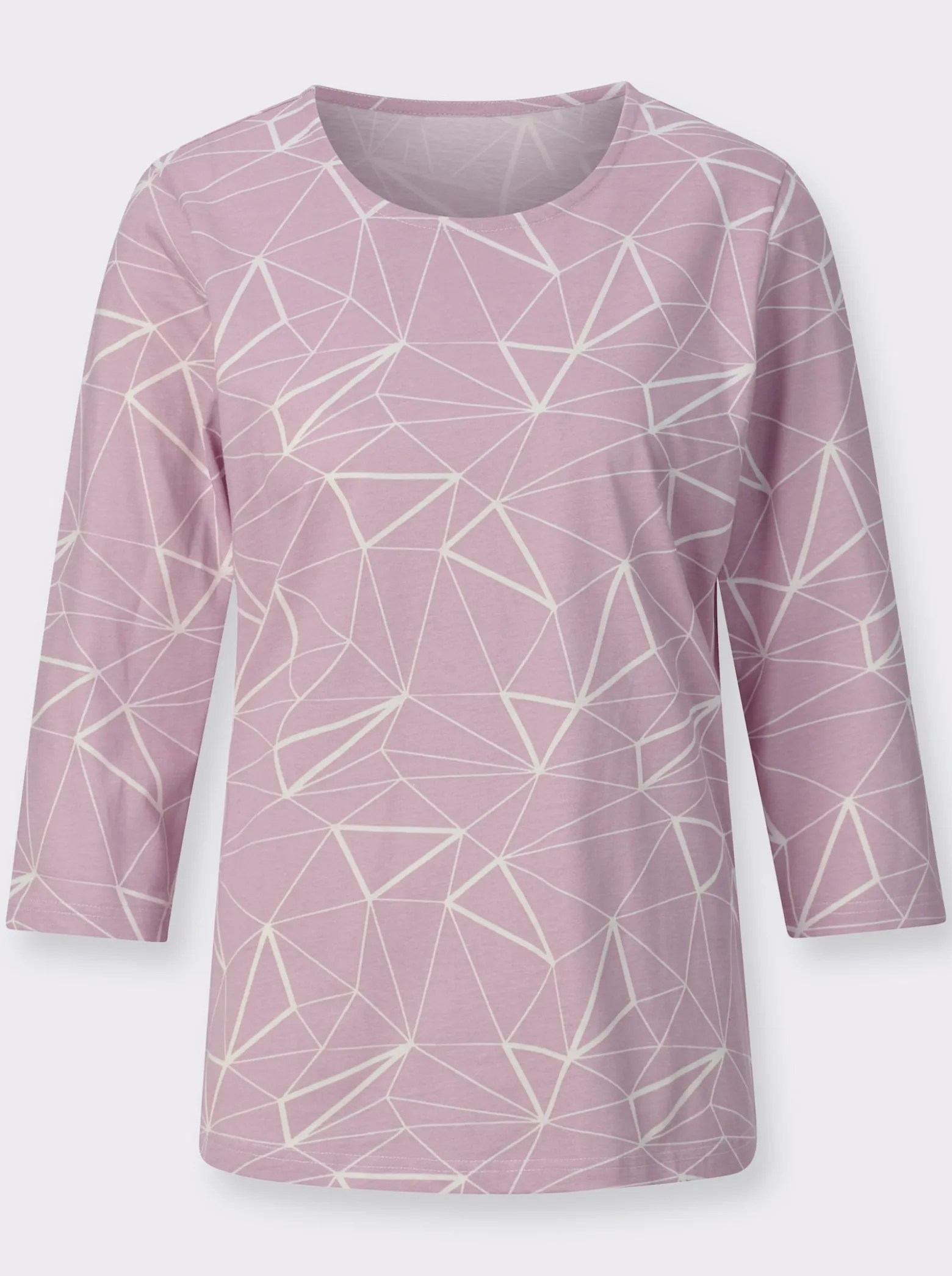 Rundhalsshirt im Grafik-Dessin