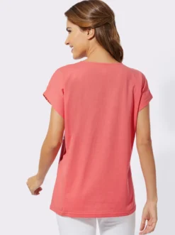 Rundhalsshirt im Grafik-Dessin