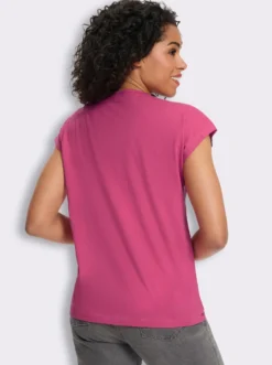 Rundhalsshirt mit Blüten-Druck