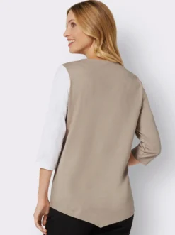 Rundhalsshirt mit Blüten-Druck