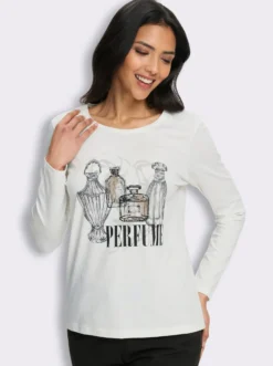 Rundhalsshirt mit Druck-Motiv