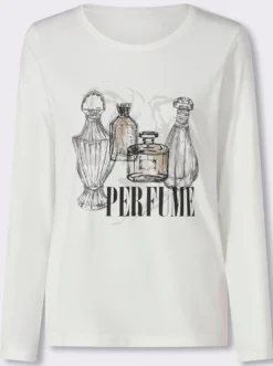 Rundhalsshirt mit Druck-Motiv