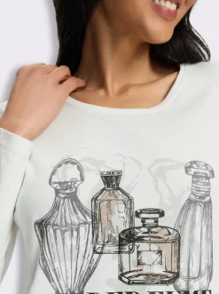 Rundhalsshirt mit Druck-Motiv