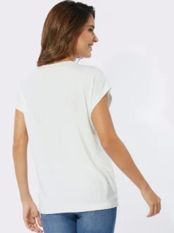 Rundhalsshirt mit floralem Print