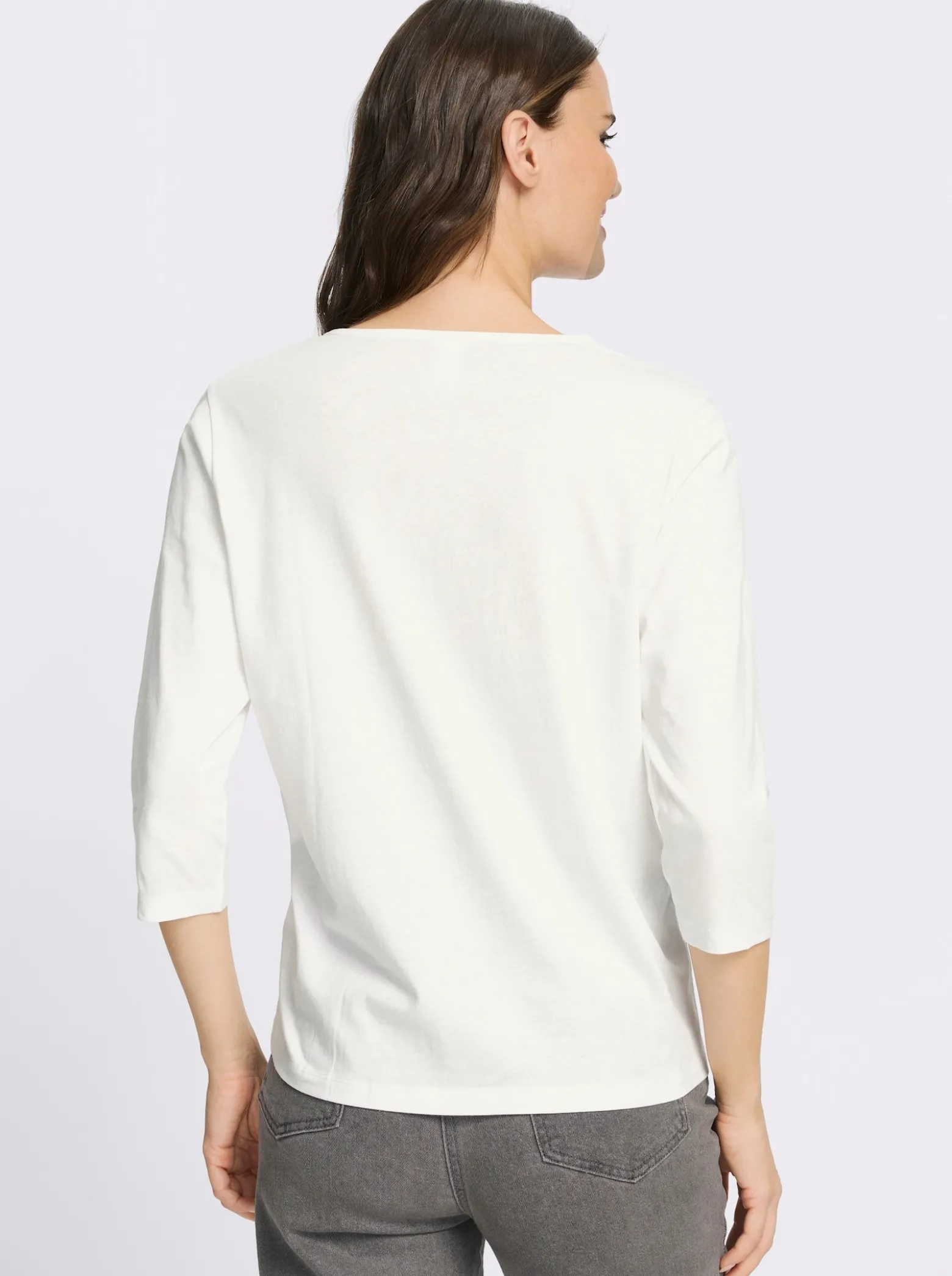 Rundhalsshirt mit Giraffen-Print