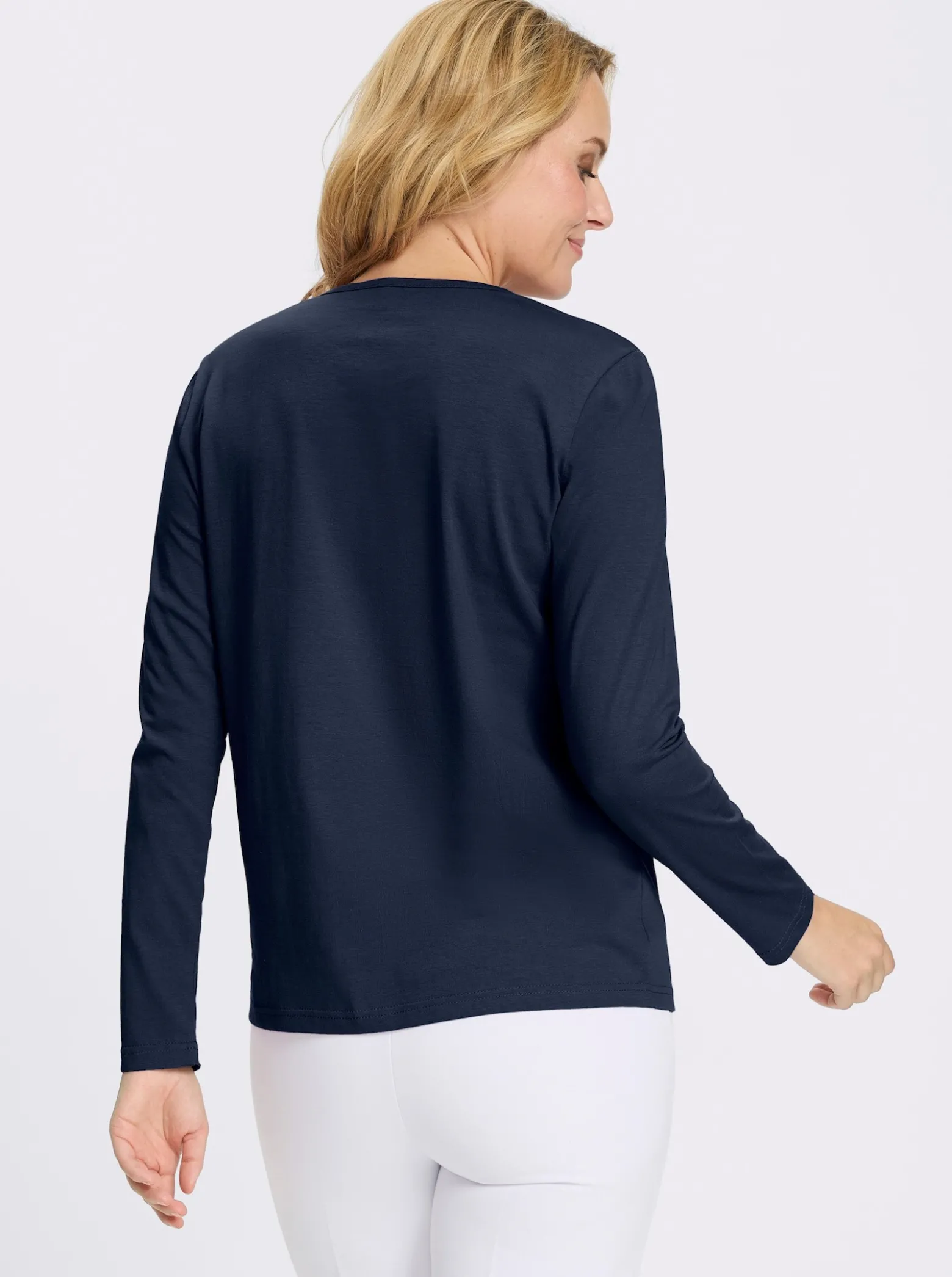 Rundhalsshirt mit Katzen-Motiv