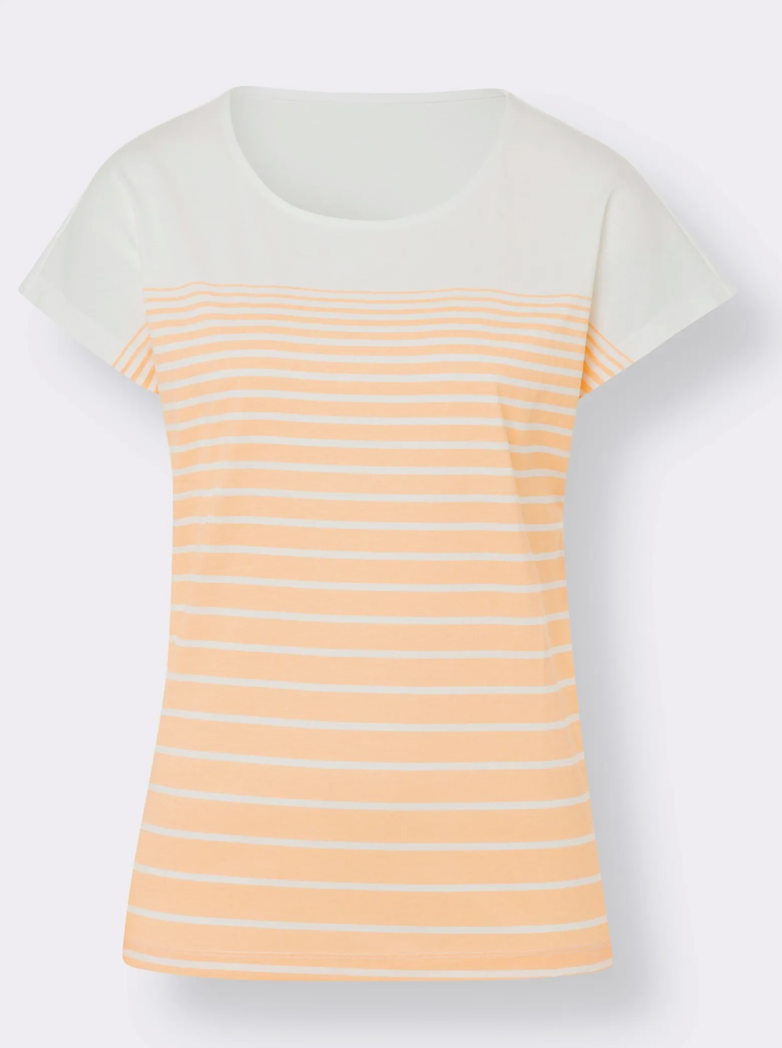 Rundhalsshirt mit Ringelmuster