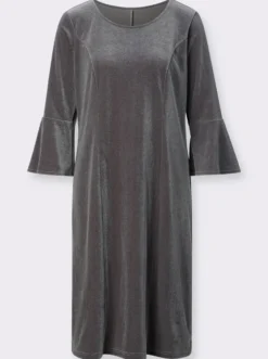 Samtkleid mit Volants