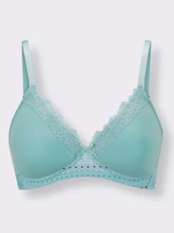 Schalen-BH ohne Bügel mit floraler Spitze