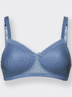 Schalen-BH ohne Bügel mit Jacquard-Muster