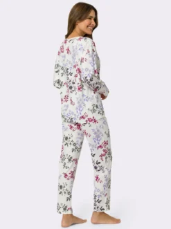 Schlafanzug mit Blumen-Muster