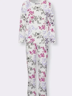 Schlafanzug mit Blumen-Muster