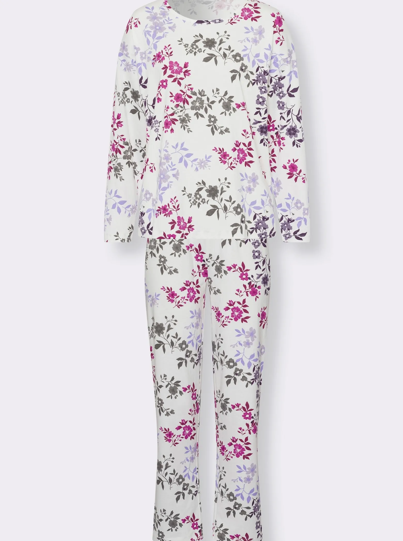 Schlafanzug mit Blumen-Muster