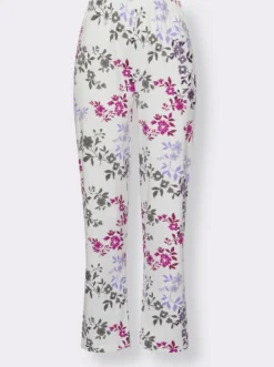 Schlafanzug mit Blumen-Muster