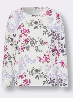 Schlafanzug mit Blumen-Muster