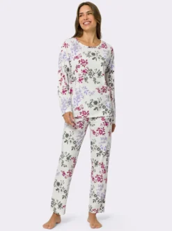 Schlafanzug mit Blumen-Muster