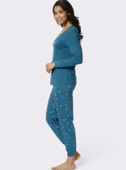 Schlafanzug mit elastischen Bündchen
