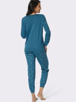 Schlafanzug mit elastischen Bündchen