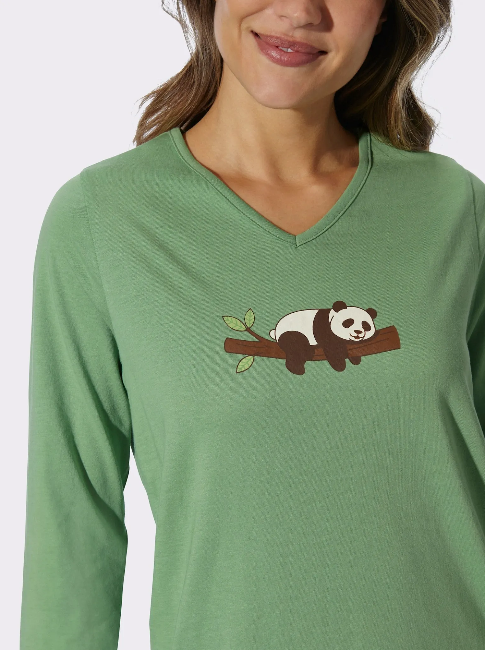 Schlafanzug mit Panda-Motiv