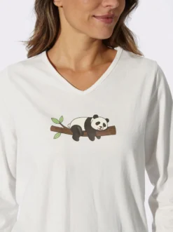 Schlafanzug mit Panda-Motiv
