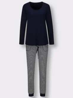 Schlafanzug mit Ringelhose
