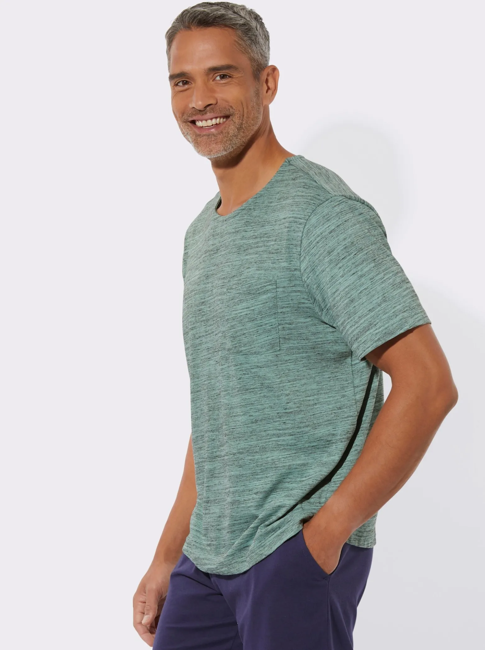 Schlafanzugshirt mit Brusttasche