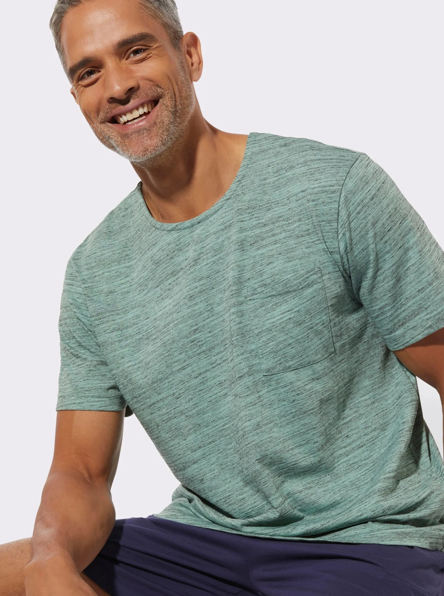 Schlafanzugshirt mit Brusttasche