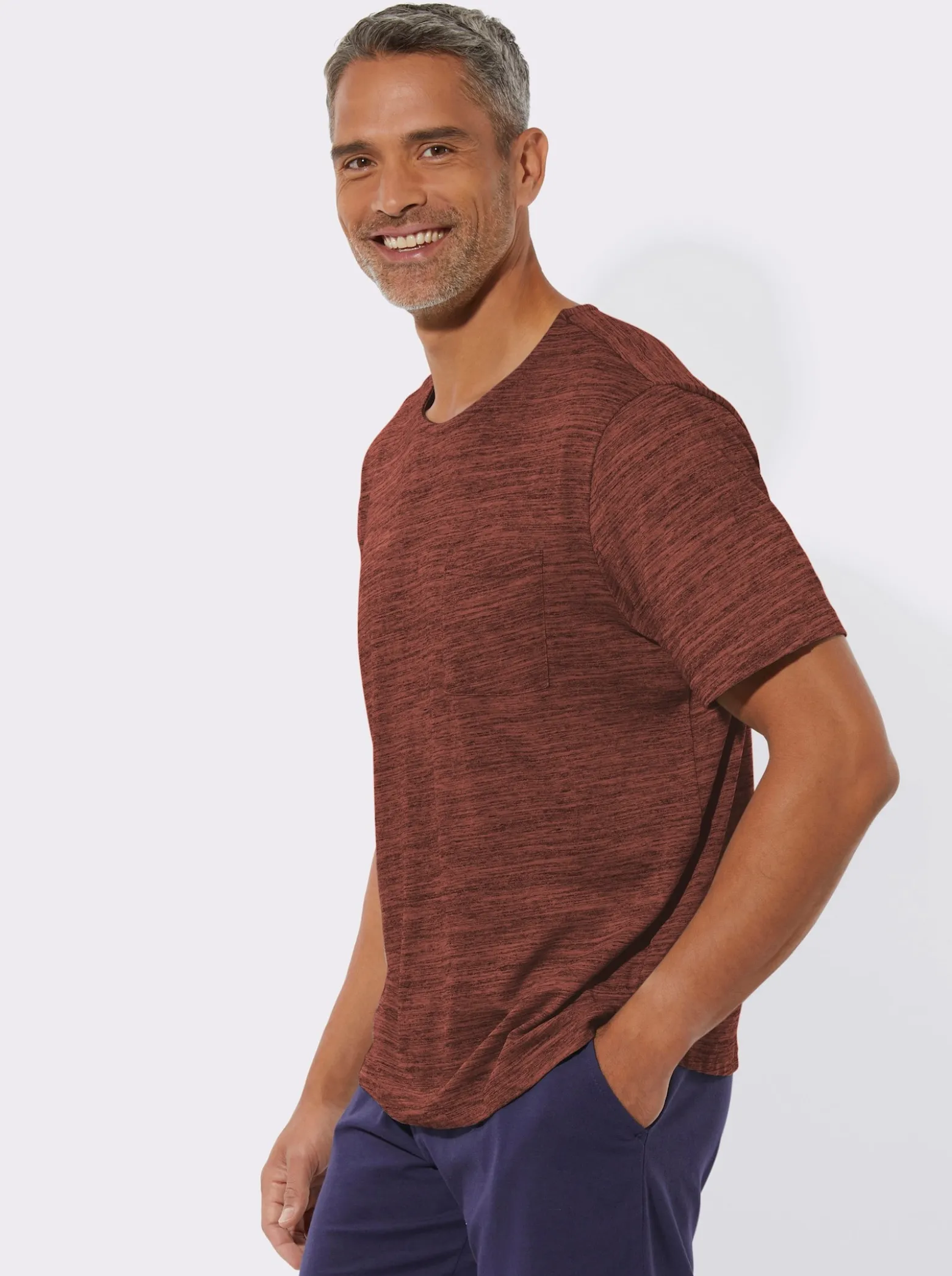 Schlafanzugshirt mit Brusttasche